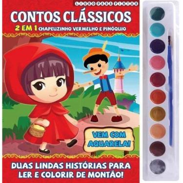 Imagem de Contos Clássicos Livro Para Pintar 2 Em 1