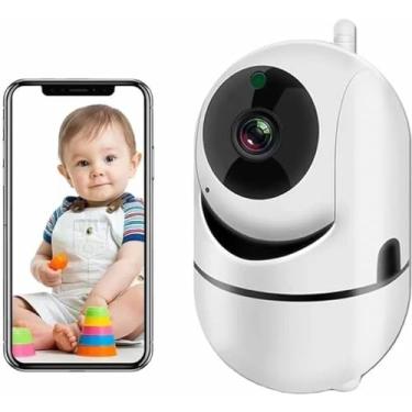 Imagem de Camera IP WiFi Giratória 1080p Estilo Babá Eletrônica Pet Com Visão Noturna Alerta De Movimento Microfone Infravermelho Sem Fio com App Yoosee Interna Câmera Panorâmica Detecção de Movimento Premium