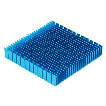 Imagem de Dissipador de Alumínio Refrigerador, Tamanho Exato, Durável, Excelente Acabamento, Alta Potência de Resfriamento 120x120x20mm Radiador, para CPU Power Amplifier PCB Board (Azul)