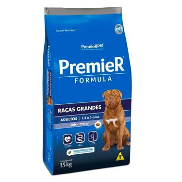 Imagem de Ração Premier Fórmula Cães Adultos Raças Grandes Frango 15Kg