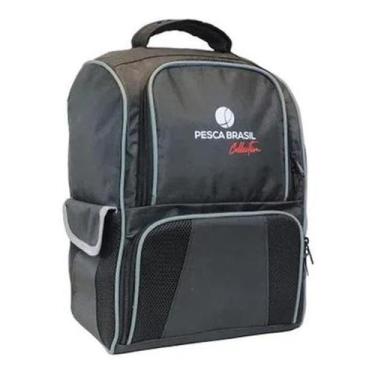 Imagem de Mochila Pesca Brasil Fishing Bag 30 Litros Preta 3 Estojos