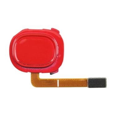 Imagem de BESJMYT Para Samsung Galaxy A20 Botão Liga/Desliga Vermelho e Sensor de Impressão Digital Cabo Flexível Substituição Cabo Flexível Liga/Desliga Botão de Controle Conector Peças de Reparo SM-A205U