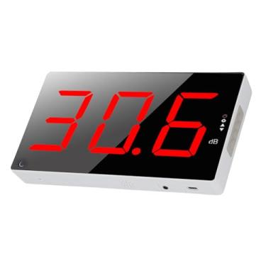 Imagem de Medidor de Decibéis, Medidor de Nível de Som de 30-130dB Com Tela Grande de 3 Polegadas LCD, Medidor de Ruído Sala de Aula Montado na Parede Decibel Leitor