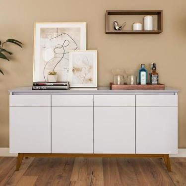 Imagem de Buffet Kingston 4 PTBranco - Mobly