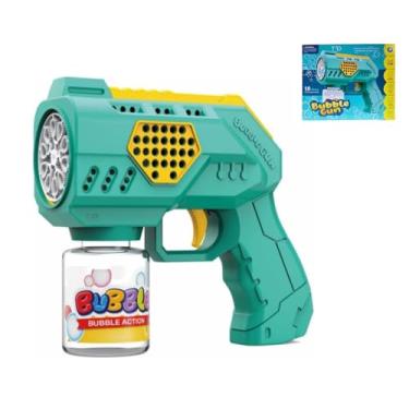 Imagem de Maquina Bubble Gun Lançador de Bolhas Sabão Automática - Pistola Lança Bolhas Diversão Garantida para Todas as Idades!