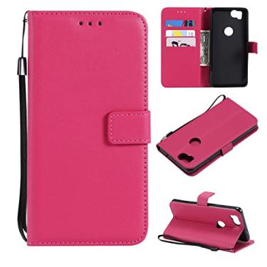 Imagem de Capa de Estojo Para o caso do Google Pixel 2, para o caso da carteira do Google Pixel 2, os slots de cartão estão fechamento magnético, protetor Pu Couro [à prova de choque Tpu] Flip capa w pulseira p