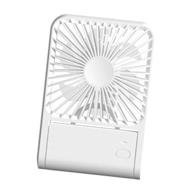 Imagem de IEUDNS Ventilador de mesa compacto de 3 velocidades, multifuncional, silencioso, pessoal, para mesa, interno, externo, casa, carro, quarto, Branco