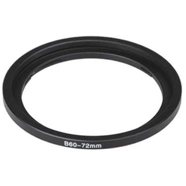 Imagem de Fotodiox Baioneta 60 B60-72mm Anel Adaptador de Filtro Step Up para Hasselblad, Anel Adaptador de Filtro de Metal Preto Anodizado
