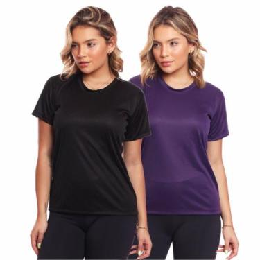 Imagem de Kit 2 Camisas Dry Fit Academia Esportiva Com Proteção Uv - MC Digital,