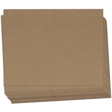 Imagem de Hamilco Papel cartolina Kraft Colorido Marrom - Plano 12,7 x 17,78 cm Peso Pesado 36,3 kg Cartolina Cartão - Pacote com 100