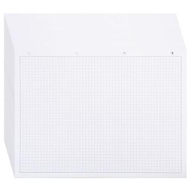 Imagem de CHGCRAFT Bloco de papel quadriculado de substituição, bloco de papel quadriculado em escala especial, design fácil de retirar, acessórios para fichário de caderno, 60 folhas/bloco