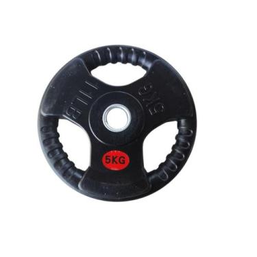 Imagem de Anilha estilo cross furação padrão Emborrachada 10kg - ProtechFit