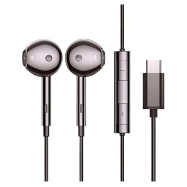 Imagem de Fone de ouvido USBC compatível com Samsung A16 5G 4G de substituição para Moto G 5G 2025 2025 fone de ouvido com fio