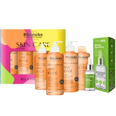 Imagem de Kit Skincare Vitamina C Clareador Rhenuks, Sérum Efeito Secativo Derma