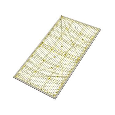 Imagem de Colaxi Régua de Patchwork para Corte de Tecido Acrílico para Entusiastas Iniciantes em Tecidos