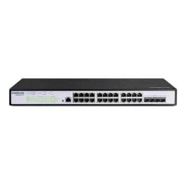 Imagem de Switch Gerenciável L3 24 Portas Gigabit Poe E 4 Portas Sfp+ Intelbras S3028g-pb Lite