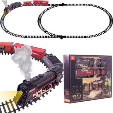 Imagem de Brinquedo Pista E Trem Com Luz E Fumaca Cbs0675 - Castela - Castela Br