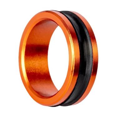 Imagem de RNXRZANK Linha de Pesca, Puxador de Linha, Enrolador de Fio, Metal, Ferramenta de Pesca Leve, Liga de Alumínio, Cabo Antiderrapante para Nós Seguros, 1 Pedaço de Laranja