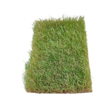 Imagem de MotiveTech Modelo de Tufo de Grama, Grupos de Vegetação, Layout Ferroviário, Aglomerados de Grama em Miniatura para Construir, Outono Verde, Tamanho real