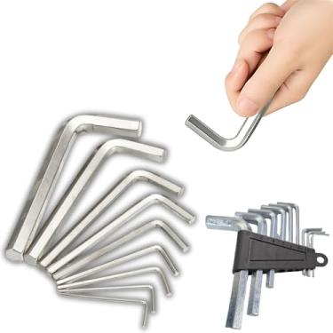 Imagem de KIT Jogo Chaves Allen Hexagonais 1.5 A 10mm L Motores Bicicletas reparo Ferramenta Generico