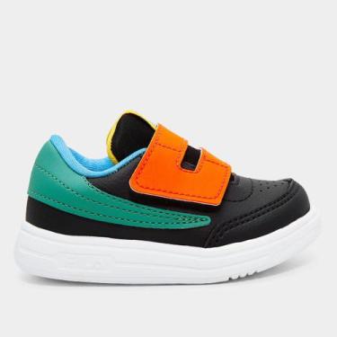 Imagem de Tênis Infantil Fila 88 Baby, Preto, Verde, 18
