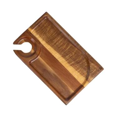 Imagem de IEUDNS Prato de aperitivo com porta-copos, tábua de queijos leve e portátil, bandeja para lanches, para festas em hotéis, casamentos, restaurantes e queijos, Retângulo