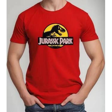 Imagem de Camiseta Camisa Algodão Feminina Masculina Adulto Filme Dinossauro Jur