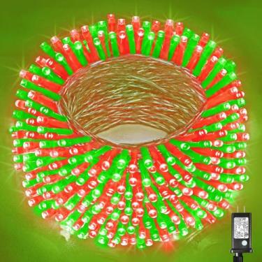 Imagem de Luzes de corda de Natal Vivideal 99 pés 300 LED vermelho e verde