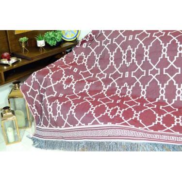 Imagem de Manta de Sofá Jacquard Rústico Dupla Face - Isis - Arte & Tear