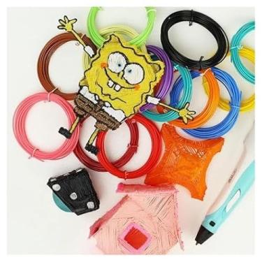 Imagem de Kit Refil ABS 30 Cores 300m Refil Filamento Caneta 3d Impressora