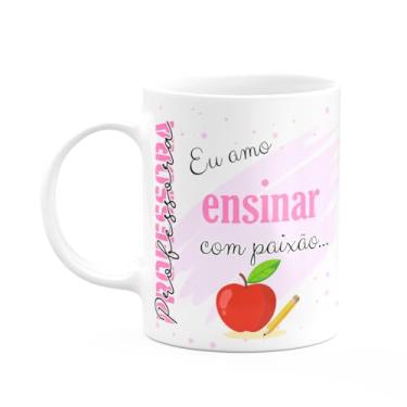 Imagem de JPS INFO, Caneca de Profissões - Sou professora - 325ml - branca