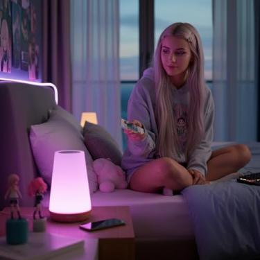 Imagem de LUMINÁRIA DECORATIVA GAMER - CINEMA E LEITURA PARA QUARTO RGB USB 3W LUZ LED