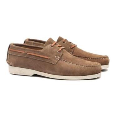 Imagem de Deckshoes Masculino Santorim Sued Rato Samello-Masculino