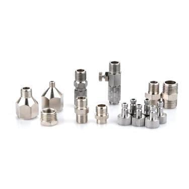 Imagem de Conjunto de adaptador de aerógrafo, 15 peças, conector de encaixe de desconexão rápida para compressor de ar