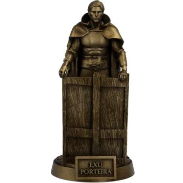 Imagem de Estátua Exu Porteira Umbanda Candomblé (Cor Ouro Velho)