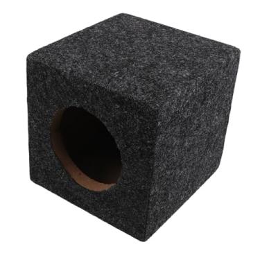 Imagem de Square Wooden Subwoofer Enclosure Box for Car Audio Systems Durable Easy Installation Compatible with Speakers Versatile Color for Vehicle Upgrades