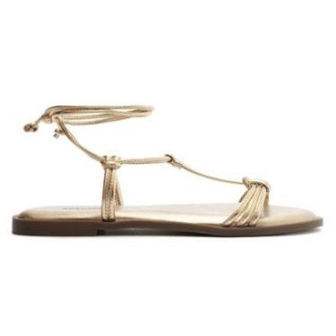 Imagem de Sandália Rasteira Anacapri Com Amarração Tiras Finas C30349-Feminino