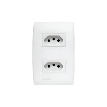 Imagem de Conjunto Tomada Dupla 10A Soprano Siemens Ilus