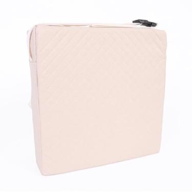 Imagem de Almofada Assento de Elevação Infantil Quadrada BEGE, elevação para Criança na cadeira, Portátil e Impermeável, almofada para cadeira