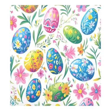 Imagem de Qilmy Linda capa magnética para máquina de lavar louça, ovos de páscoa, 58 x 66 cm, capa decorativa para geladeira para porta da frente, adesivo magnético, máquina de lavar, painel de geladeira