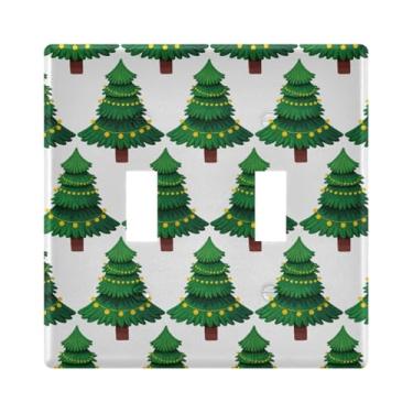 Imagem de Burbuja Capa de placa de parede para interruptor de luz de árvore de Natal, placa decorativa de parede, parafusos incluídos, 2 faixas