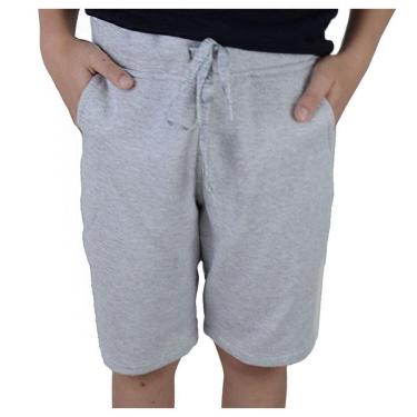 Imagem de Bermuda Juvenil Masculina Ogochi Moletom Cinza Mescla - 0734-Masculino