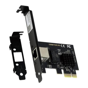 Imagem de Placa de Rede Wi-Fi Pcyes - 1 Porta LAN RJ45 - CAT5 UTP - 2500Mbps - PCI Express - LC2500-1P