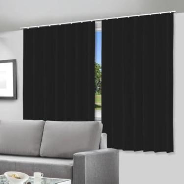 Imagem de Cortina Blackout Preto - 280x280cm - p/trilho