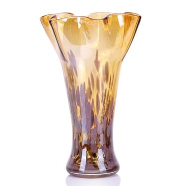 Imagem de Vasos de vidro para flores (âmbar dourado)