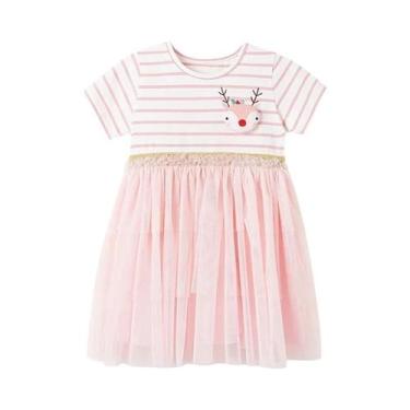 Imagem de Vestidos De Verão Listrados De Algodão Para Meninas Little Maven Roupa
