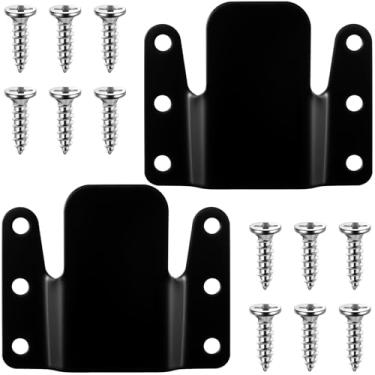 Imagem de OIIKI 2 peças de conectores seccionais de sofá, suportes universais de sofá interligados para seções, suportes de conector de móveis, peças de reposição com parafuso para poltrona reclinável de