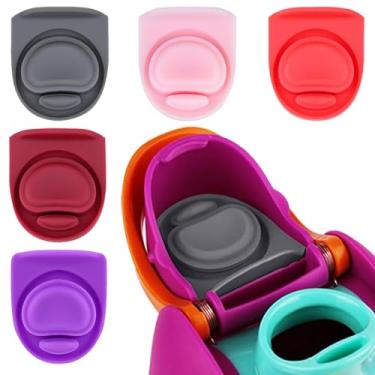 Imagem de BMSQOFD 5 peças de rolha de vedação de substituição compatível com Owala FreeSip 473 ml, 947 ml, tampa de vedação superior de garrafa para Owala 16/19/24/32/1,134 g, tampa de boca de vedação de