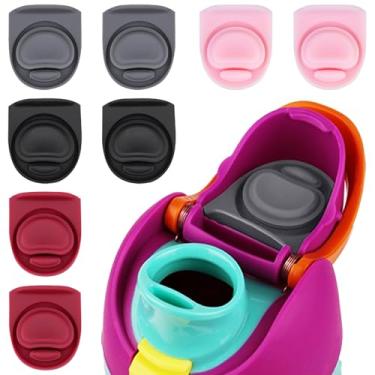 Imagem de BMSQOFD 8 peças de rolha de vedação de borracha de substituição compatível com Owala FreeSip 947 ml, tampa de vedação superior de garrafa para Owala 16/19/24/32/1,134 g tampa de boca de silicone