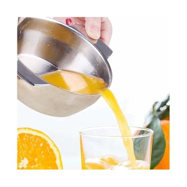 Imagem de Prensador de Citrus Aço Inoxidável Extrator Suco Manual para Laranja Limão Verde Toranja Frutas e Legumes Extração Fácil Lavável em Lavadora Pratos co